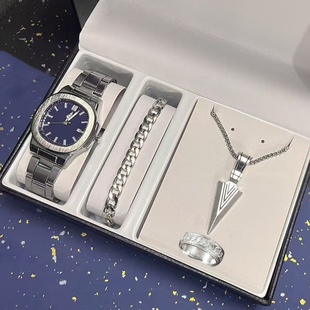 送男朋友情人节礼物高配版男士手表套装礼盒装父亲节男款仿真名表