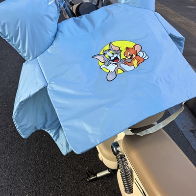 猫和老鼠周边卡通电动车新型升级特厚双面防水防暴雨防寒挡风被