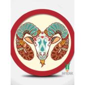 简约圆形卡纸相框儿童素描水粉画裱美术作品创意圆心照片画框装 裱