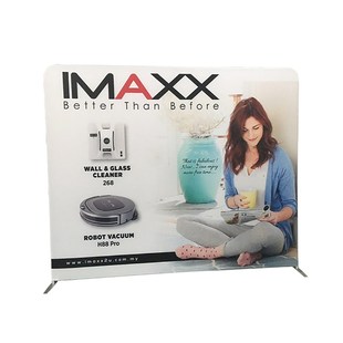 直行快幕秀展架定制大屏铝合金背景墙签到墙便携折叠户内外展示架