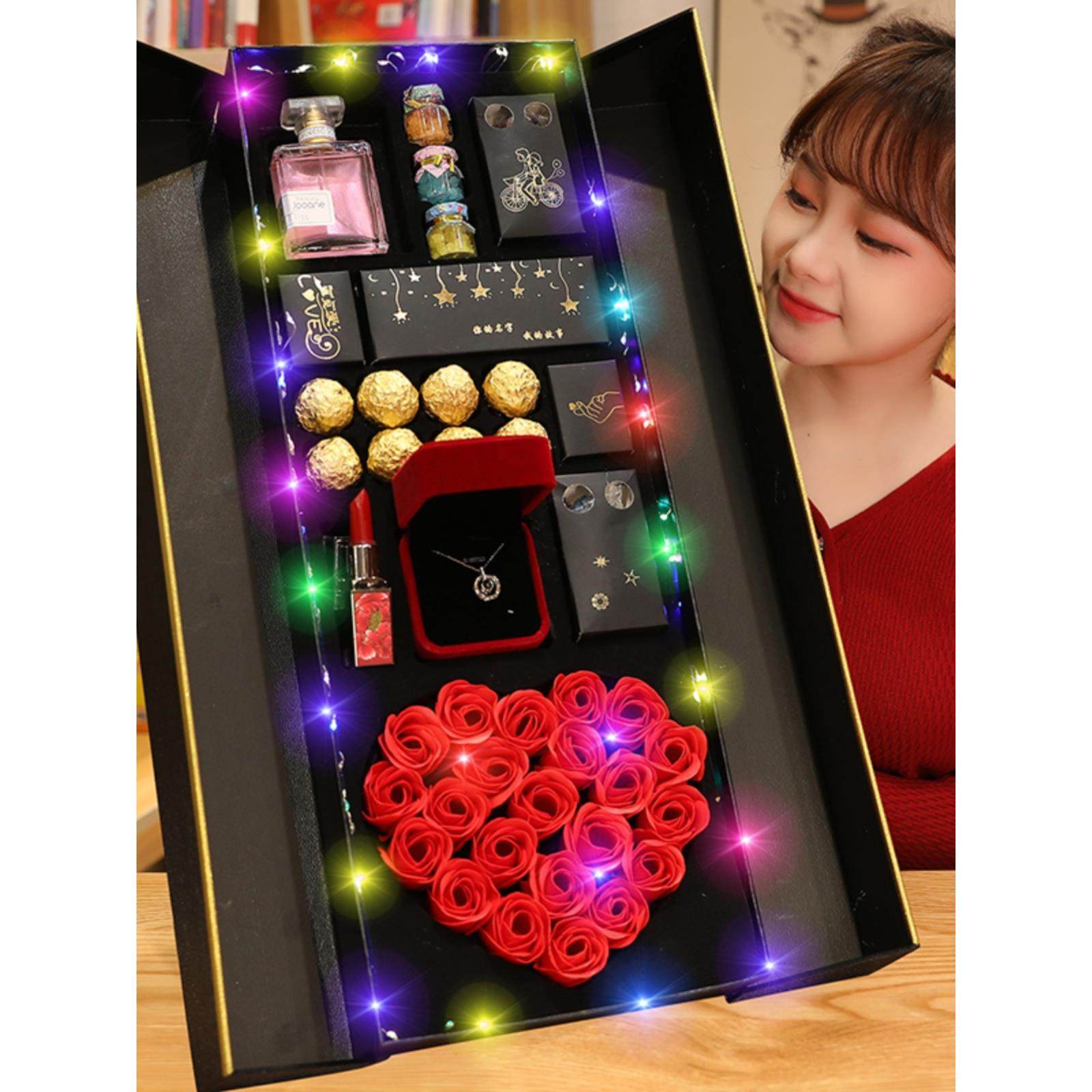 光棍节情人节礼物礼盒装送女友闺蜜老婆情侣媳妇创意实用惊喜浪漫