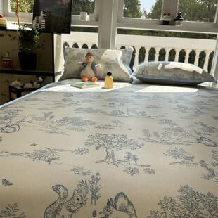 覆古法式田园冰藤席夏凉席软席1.5m1.8米夏凉空调凉席床席款三件