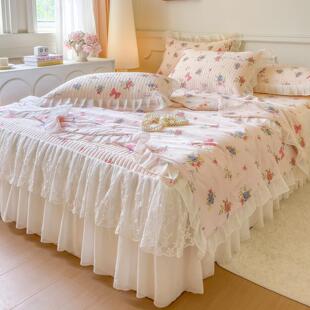 夏天a类冰丝乳胶凉席三件套四件套夏凉被可机洗小清新空调凉席床