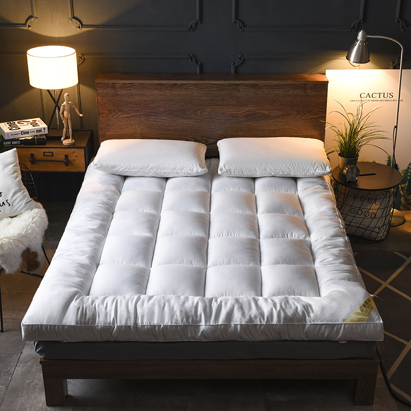 加厚羽绒棉床垫榻榻米双人10cm可折叠1.5m1.8m床褥子1.2m宿舍垫被