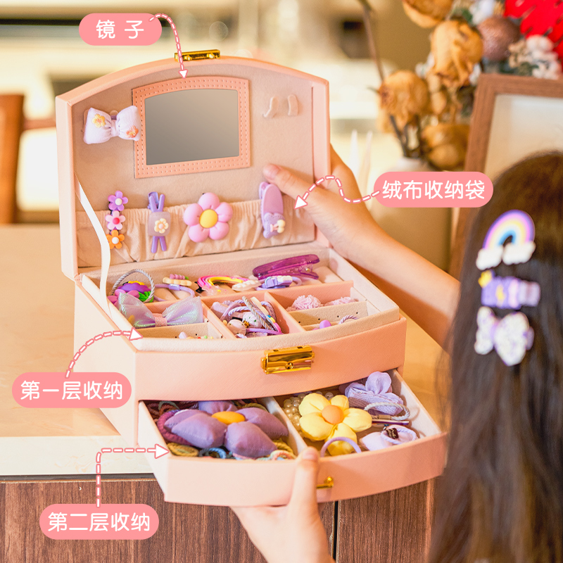 儿童女孩生日礼物女宝4一5岁玩具6以上9小女生礼品8发饰7礼盒套装