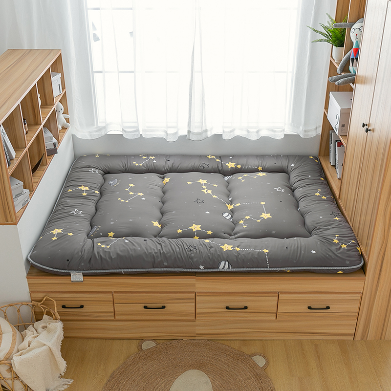 日式加厚打地铺神器家用榻榻米地垫可折叠睡垫懒人卧室床垫床褥子