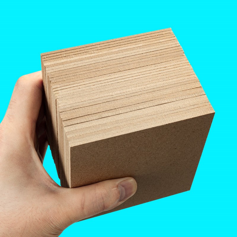 密度板diy手工圆木片儿童绘画涂鸦挂画方形相框背板黏土底板底座