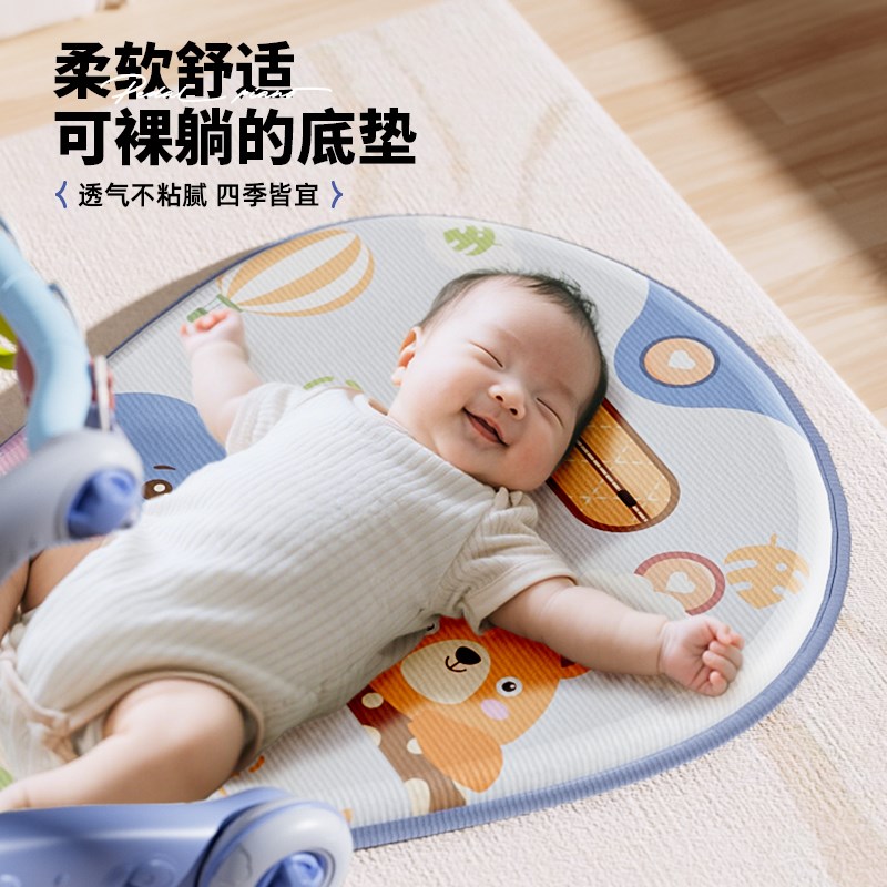 婴儿脚踏钢琴健身架学步车0到3个月1岁6躺玩架新生幼儿宝宝玩具