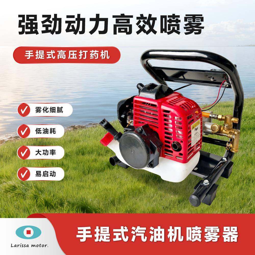四冲农用汽油高压打药机手提式园林果树农用喷雾器防疫消毒喷雾器