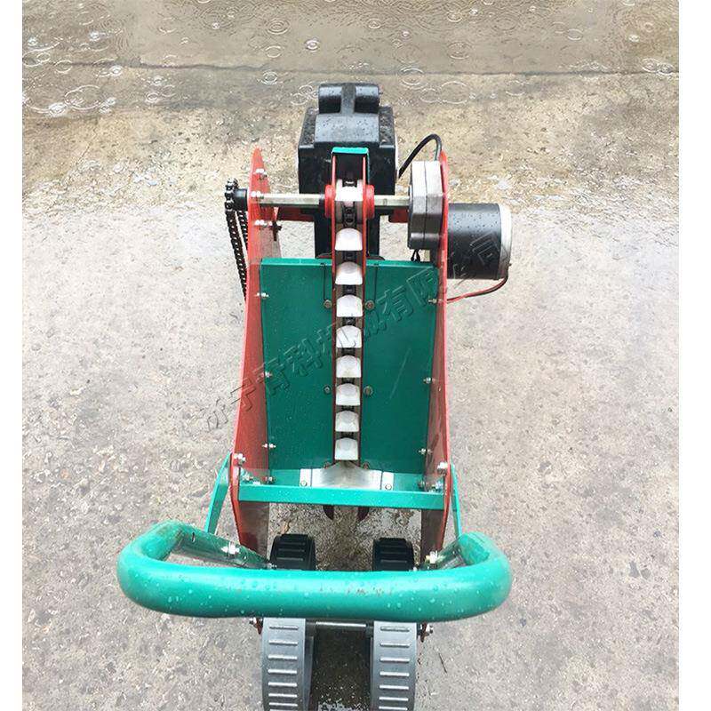 手推式大蒜播种机电动型大头蒜种蒜机三行算蒜种穴播机