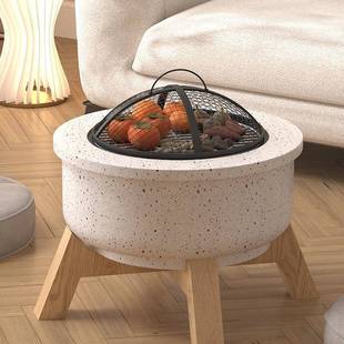 简约家用多功能炭火炉室内烧烤炉围炉煮茶户外庭院取暖炉火盆