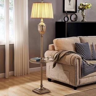 床头灯智 美式 9C轻奢落地灯台灯客厅卧室书房沙发灯地灯立式 灯欧式