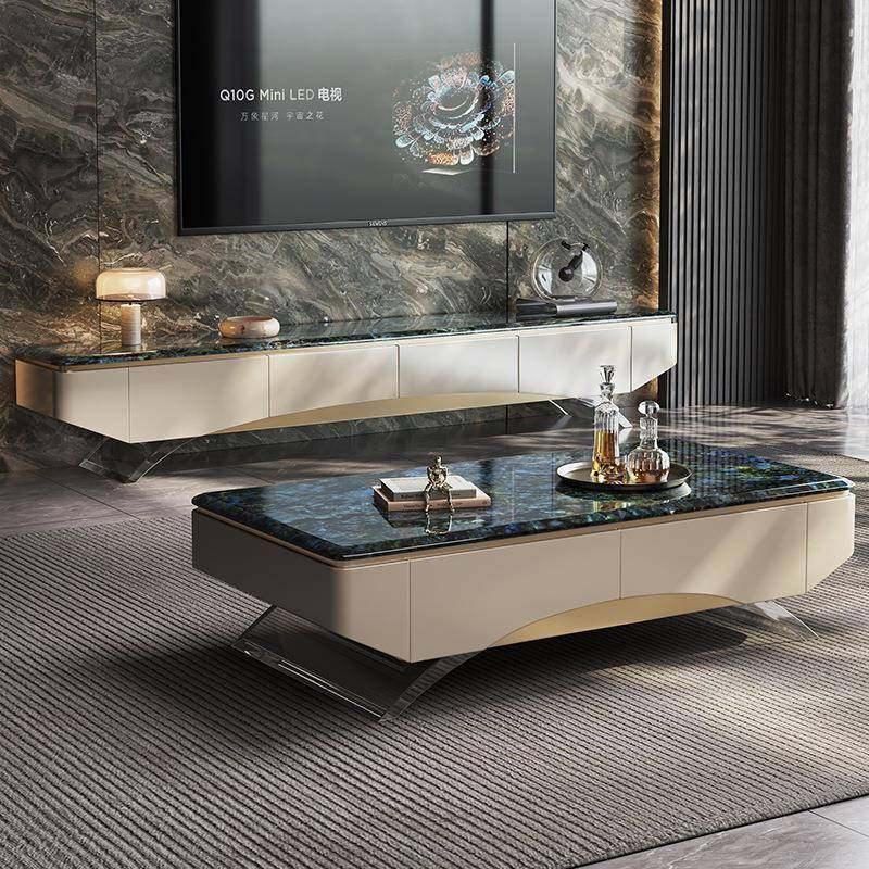 天然大理石蓝翡翠马肚形茶几电视柜组合轻奢悬浮客厅茶几2023新款,机械设备,其他机械设备,淘宝优惠券,粉丝福利购,淘宝优惠卷