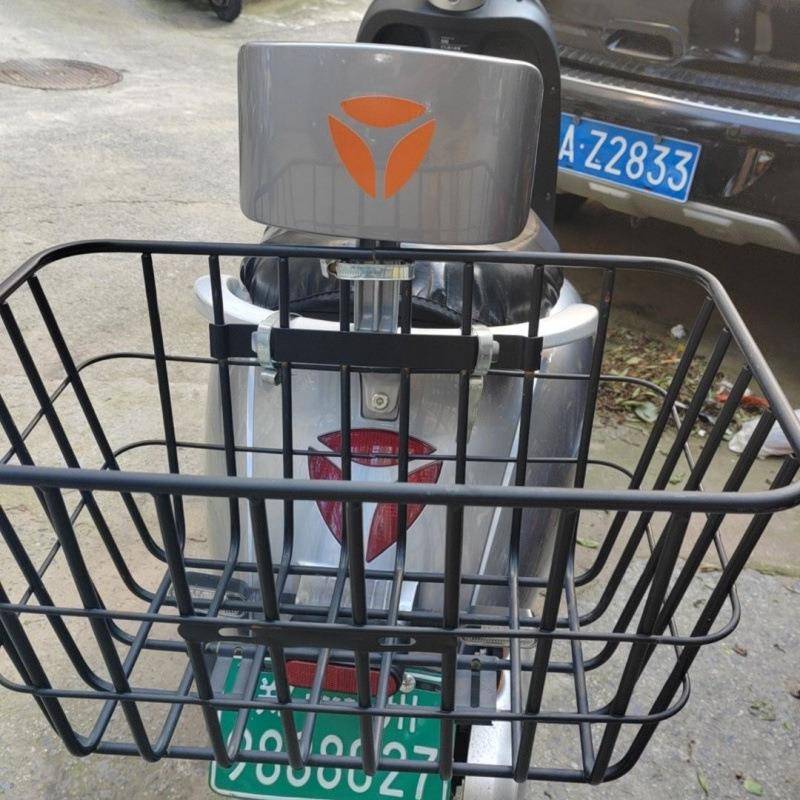 踏板车加粗车筐电动车车篮自行车菜篮子后置加大车篓电动车筐后置