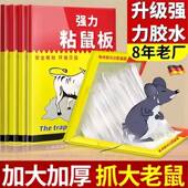 德国老鼠贴超强力粘鼠板抓大老鼠扑捉灭鼠胶沾一锅端家用捕鼠贴