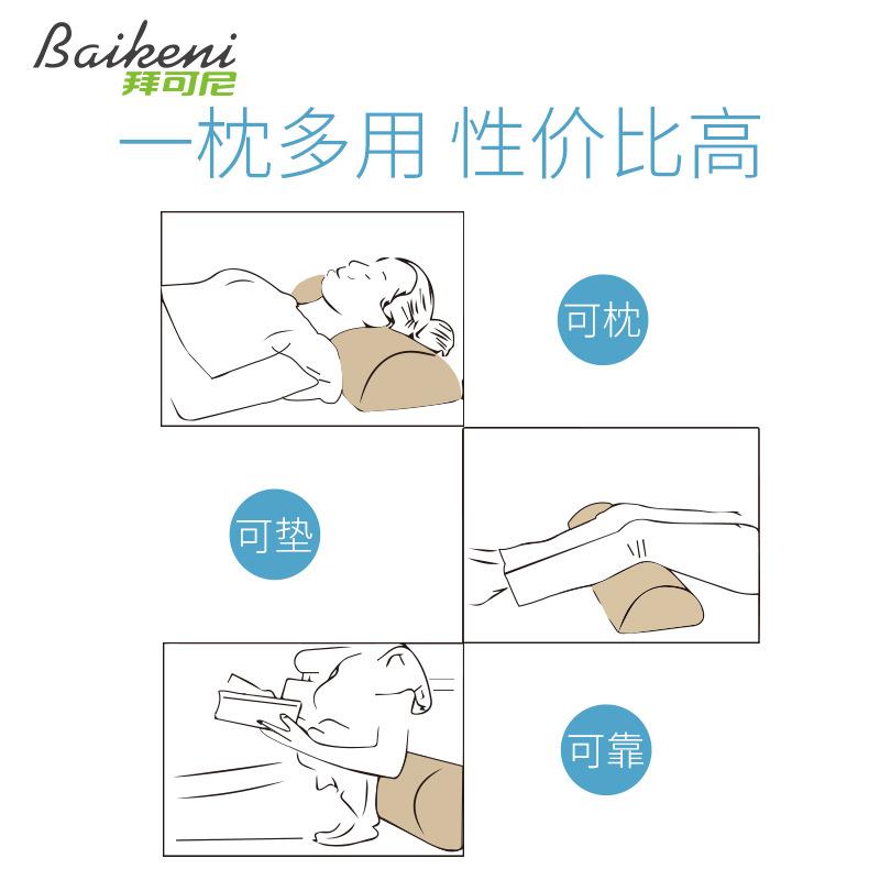 半圆高弹海绵太空棉护腿护颈透气孕妇枕腰枕腿枕legpillow记忆枕
