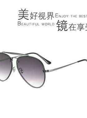高品质尼龙镜片抖音电商热卖太阳镜男女士复古款蛤蟆镜飞行员墨镜