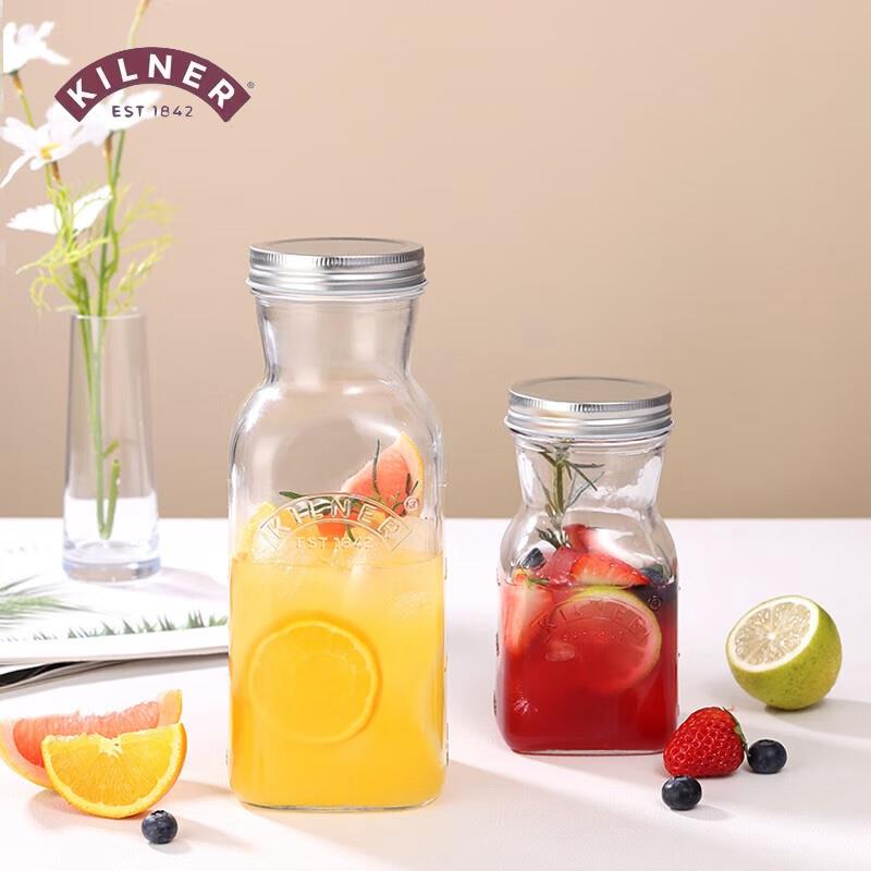 英国kilner玻璃密封罐零食牛奶果汁空瓶饮料泡菜腌制收纳罐密封瓶