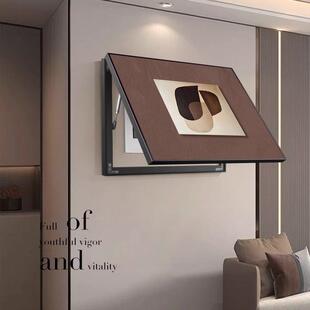 现代简约电表箱装饰画免钉孔餐厅配电箱挂画遮挡电闸盒弱开关壁画