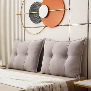 床头靠垫床上大靠背腰靠垫靠枕护腰垫背榻榻米软包沙发客厅飘窗垫