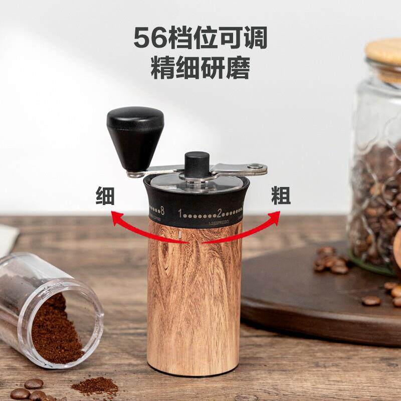 拼手磨豆机摇新家用小型咖啡豆研磨机0225款外置调节咖外调磨豆啡