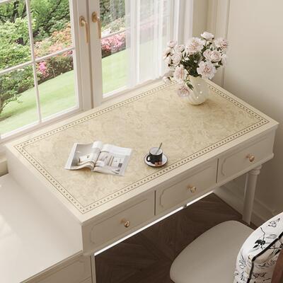 DMF轻奢风梳妆台桌垫防水防刮耐磨抗污氛围感适配多种桌面保护垫