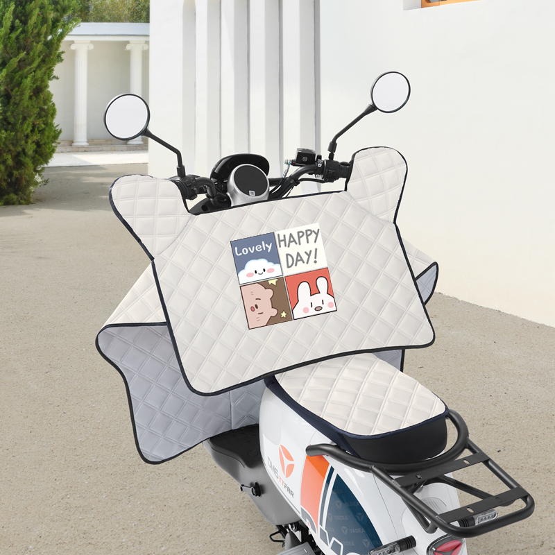 电动车挡风罩挡风被夏季遮阳防晒双面防水防风踏板车四季通用薄款