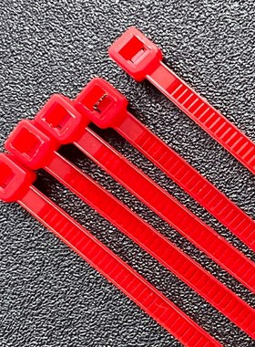 小扎带园艺尼龙扎带绑带收紧器塑料3*60mm绿色红色6厘米公分小号