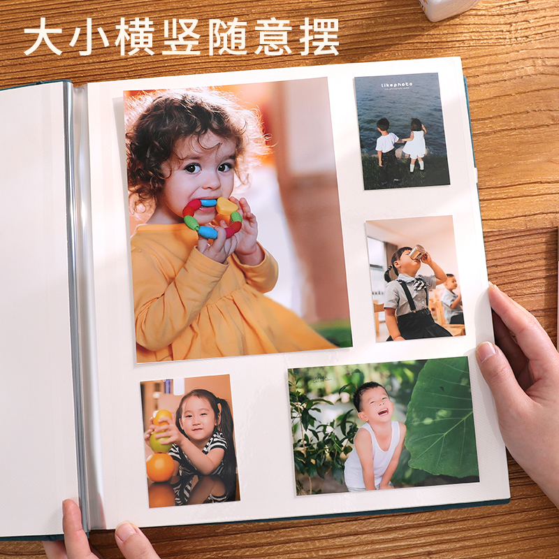 相册本纪念册diy宝宝成长粘贴家庭版大容量手工制作6寸拍立得影集