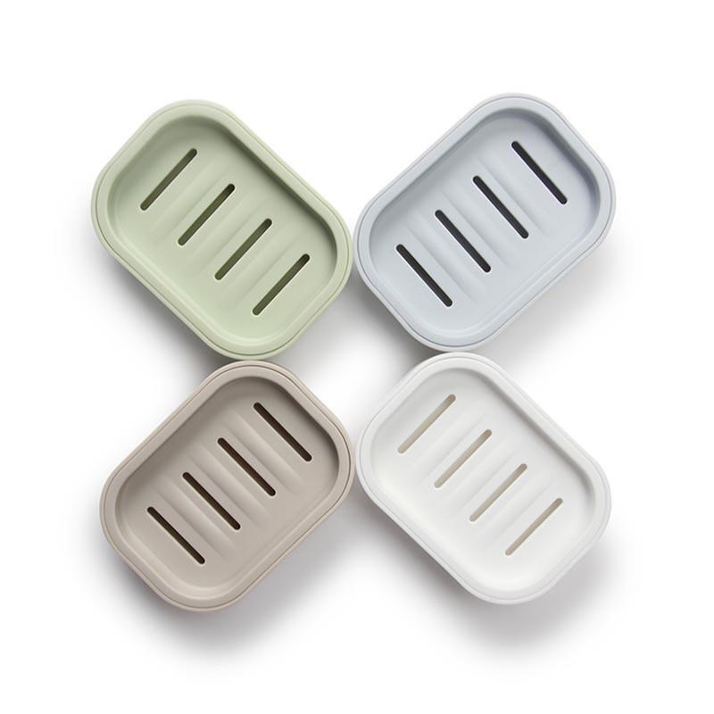 肥皂盒 简约PP皂盒带盖沥水双层香皂盒 卫生间皂架皂碟皂盘皂托