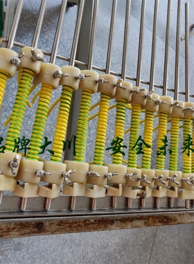 黄绿色多股 接地线 双色螺旋线 PU弹簧线1芯2.5/1.5/4/6/0.75平方