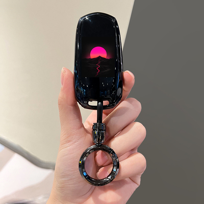 日出粉太阳【吉利熊猫钥匙套】