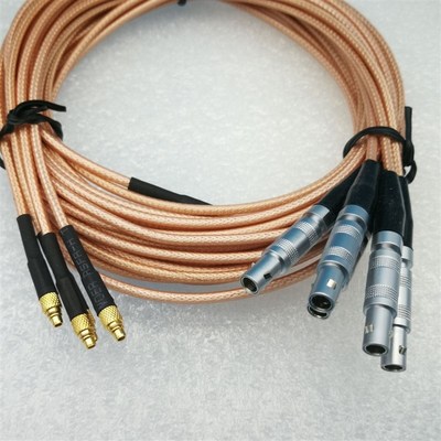 线束加工C5插头TFA.00.250公头转MMCX/MSA公头/MCX公头公头连接线