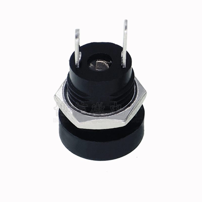 DC-022B DC电源插座 DC座  2脚焊线 带螺母 5.5X2.1 优质全铜