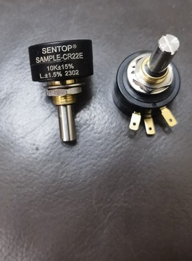 SENTOP思博CR22E代用日本FCP22E精密单圈电位器连续旋转1K2K5K10K