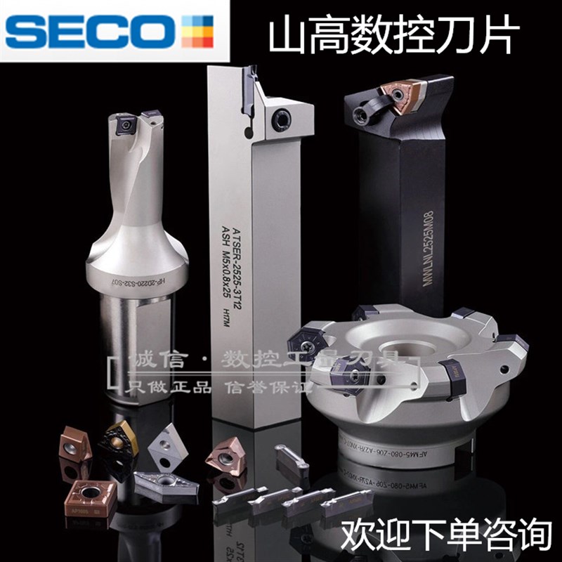 SECO山高硬质合金涂层车削刀片CCMT09T308-F2 TP2500数控刀具