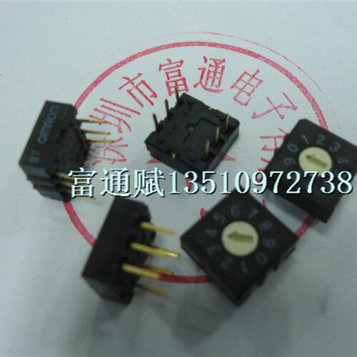 8421原装台湾圆达DIP数字编码器RH3A-10R-V-B编码开关0-9位3:3