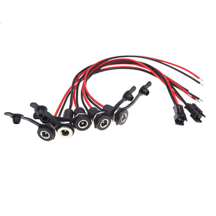 2.1 022B母头插座带线转SM头防水DC直流电源接口5.5 2.5mm 099