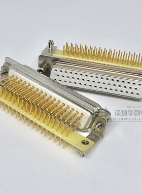 车针d-sub连接器 车频HDR50PIN VGA母座 dr3排50芯弯孔座插板