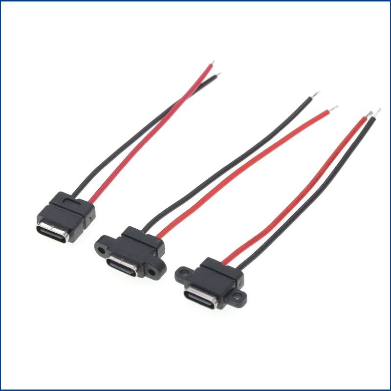 type-c 2P防水母座 快充连接器 早教机 化妆镜 DIY带安装孔充电口,鲜花速递/花卉仿真/绿植园艺,洒水/浇水壶,淘宝优惠券,粉丝福利购,淘宝优惠卷