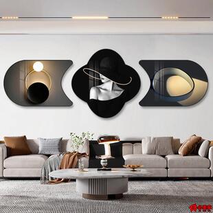 轻奢大气高级感三联客厅装饰画 画沙发背景墙高端挂画 画免打孔20