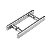 简约304不锈钢方管对装 拉手淋浴房店铺办公室玻璃门方形双面把手