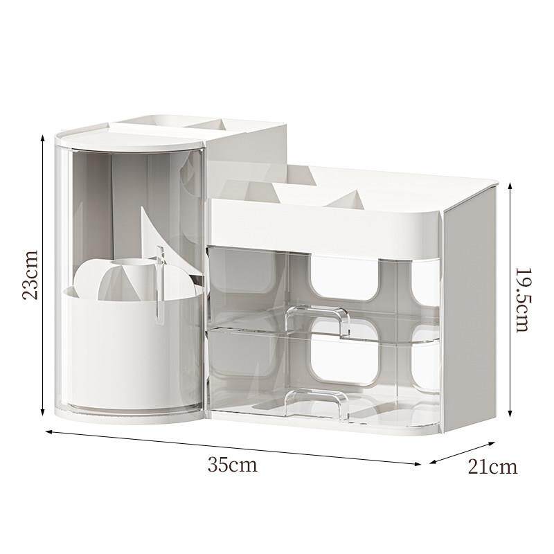 化妆品收纳盒桌面高级感防尘护肤品化妆刷置物架化妆台大容量抽屉