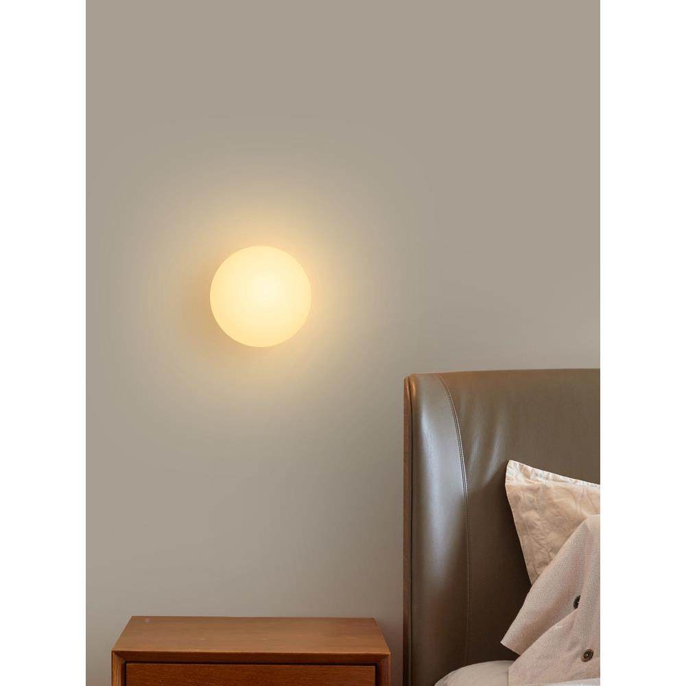 设计师款客厅壁灯北欧极简圆球璃卫背景墙玻灯73006球生间形卧室