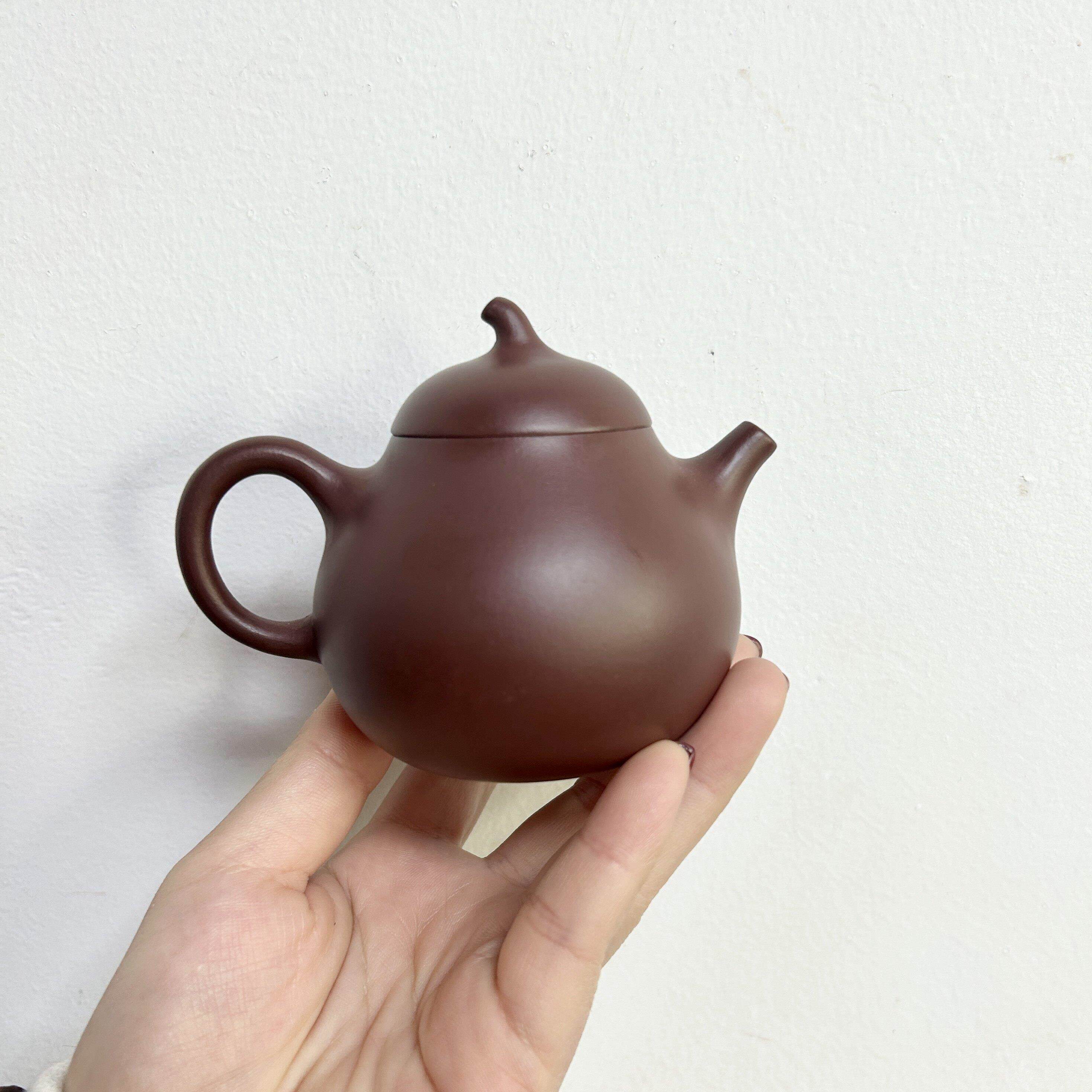 茄瓜壶兴紫砂原矿龙砂手工制作1壶50QHJcc家血用中式茶壶礼品茶宜