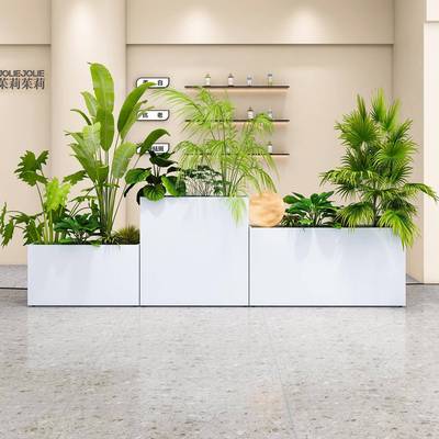 户外镀锌板花箱组广场样品屋展合示商中心业道花坛室外街园艺铁艺