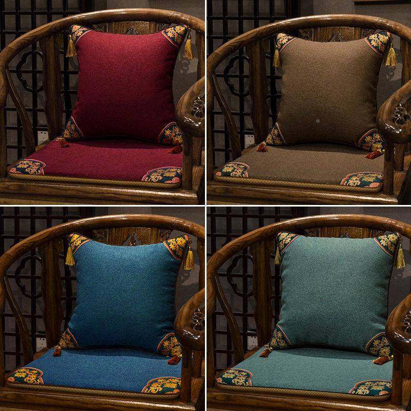 式中椅古垫艺帛乾堂家用典红木椅坐垫餐桌椅圈椅太师防滑实木茶椅