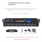 专业带电源控序器8 响舞台大功率面板 10路滤时波中功放音无品牌