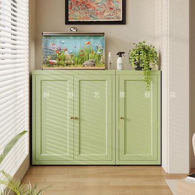 洗衣柜阳台物矮柜阳收纳柜家用组合现代简约铁艺台盛耐防晒置柜收