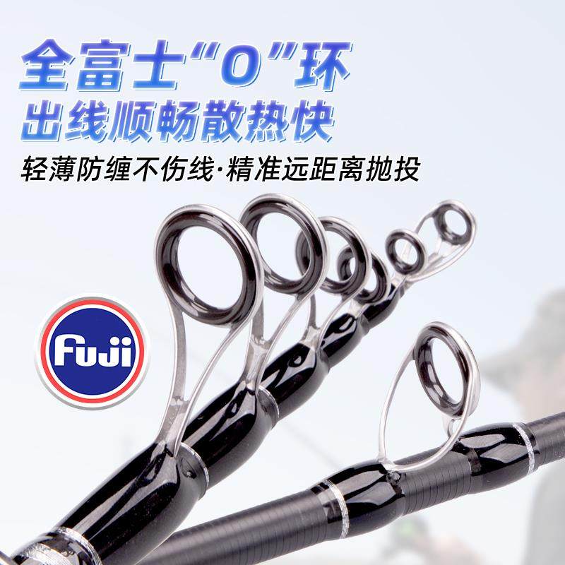 澳卡口澳卡微钓出式伸缩路亚超短迷你多节便携微物竿振溪流马路滑